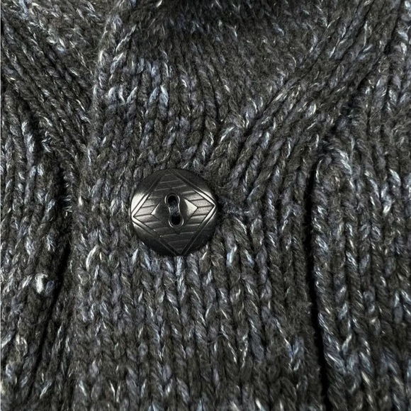 RRL double RL made in USA wool cotton shawl collar cardigan - Picture 3 of 9